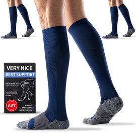 Bbfrey Compression Socks 20-30 mmHg for Men Women (3 Pairs) - Best Support Circulation