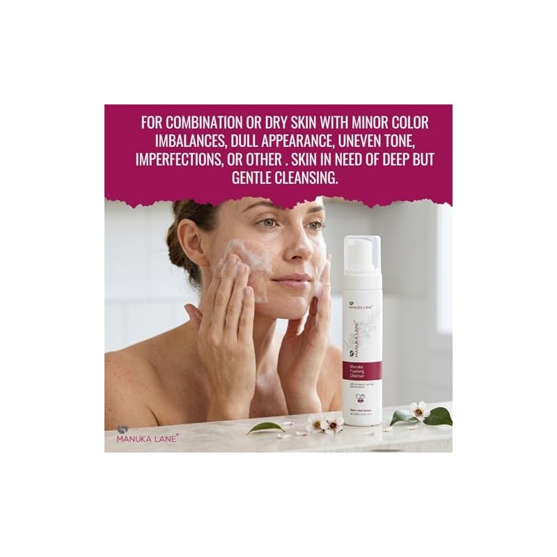 Manuka Lane Limpiador Espumoso Con Aloe Vera, Extracto De Hoja