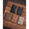 VULKIT Credit Card Holder RFID Blocking Slim Leather Wallet Anti