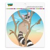 Ring-Tailed Cat Automotive Car Refrigerator Locker Vinyl Circle Magnet