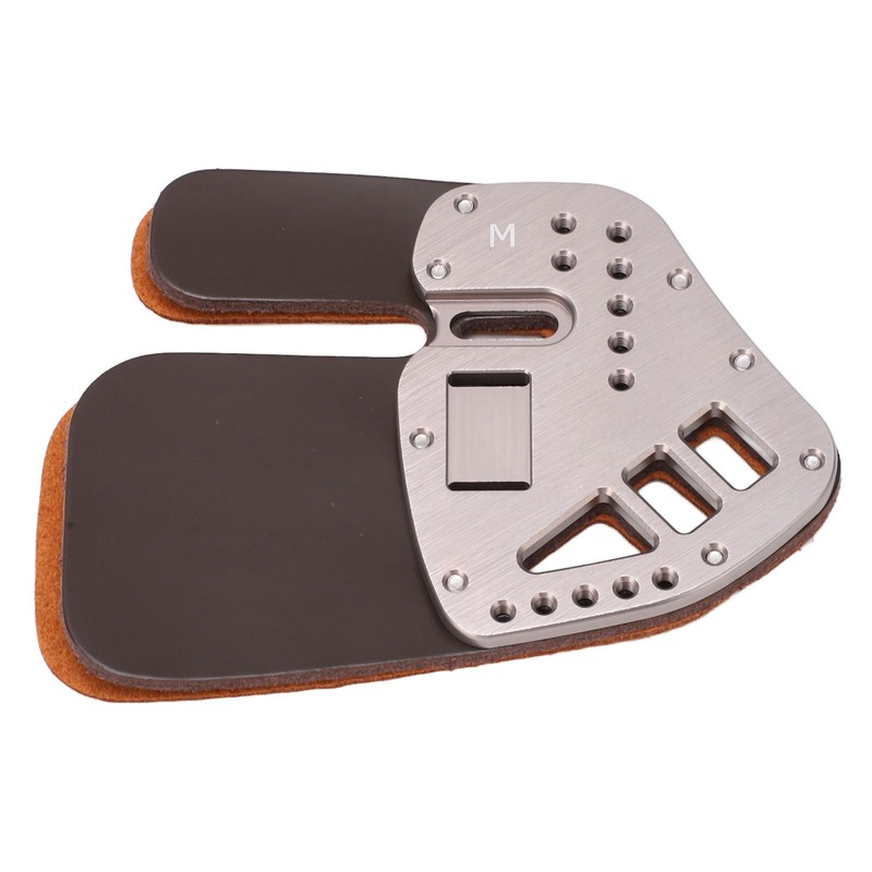 Leather Archery Finger Tab Protect Guard Recurve Bow Protector Shooting