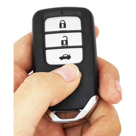 vurbemes Replacement Key Fob Cover Case fit for Honda Accord Civic CR-V CRV Pilot Passport Insight EX EX-L Touring Keyless Entry Key Fob Shell (4 Button)