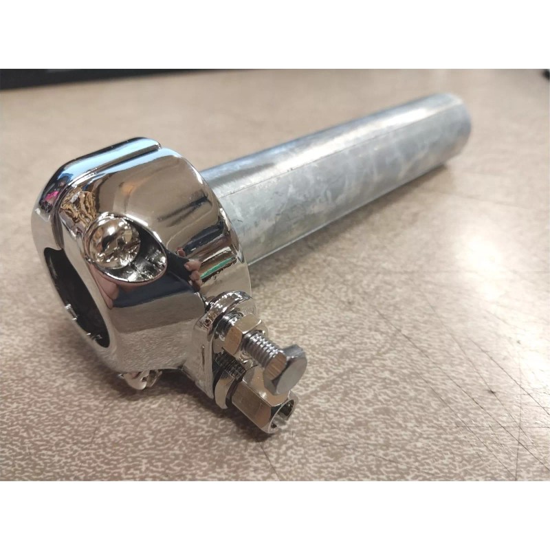 EMGO Chrome Throttle Dual Cable 7/8" Handlebar Triumph Honda Chopper