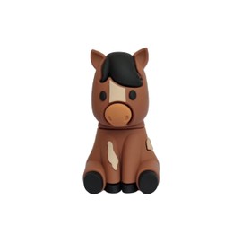 Ulticool - Horse USB Flash Drive 16GB - Practical and Stylish Design for Women, Girlfriend, Teenage Horse Girls or Boys and Horse Fans - Brown