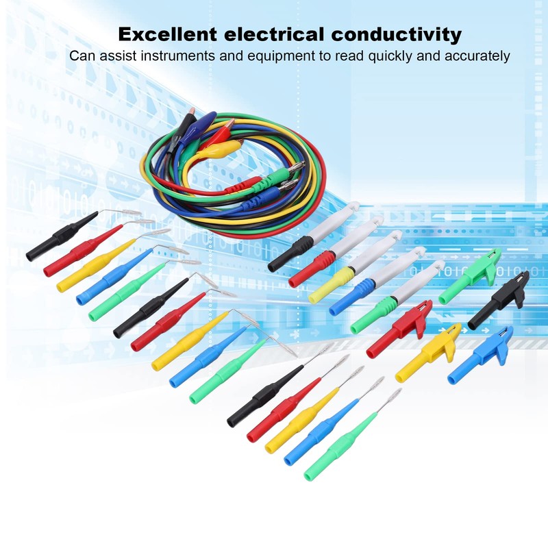 Banana Plug Test Leads Kit Back-Probe Kit,Back Probe Kit 90°135°180°Back