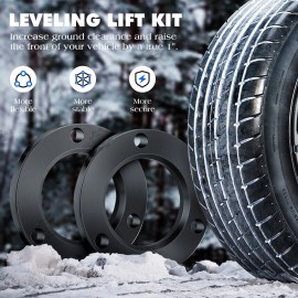 Unbranded 1" Front Leveling Spacer Lift Kit FOR 05-21 4Runner & Tacoma 4WD 2WD BLACK Sjcsm