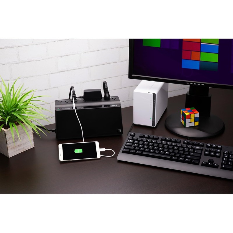 APC Back-UPS 650 Battery Backup and Surge Protector Black (BVN650M1)