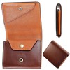 Fabrizio Men's Women's Bifold Coin Purse, Mini Wallet, Small, Thin,
