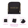 MIAMICA Black and Gold inchesWash Meinches Travel Expandable Laundry Bag,