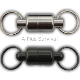 A Plus Survival Silver Break Away Magnet Key Ring Keychain Lanyard Paracord Bracelet