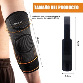 Codera para Tendinitis y Codo de Tenista, Coderas para Gym, con 1 Muñequeras, Compresión de Codo para Esguince Artritis, Aliviar los Dolor, Entrenamiento, Culturismo, Gimnasio