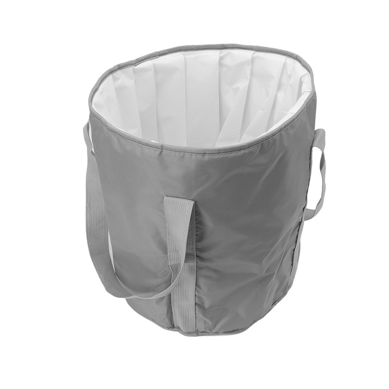Foldable Foot Tub Polyester Double Layer Collapsible Camping Bucket with