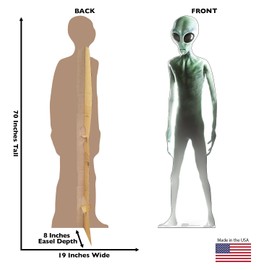 Cardboard People Big-Eyed Alien Life Size Cardboard Cutout Standup