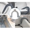 goduog 3pcs U Shaped Drain Hose Hook, Gray, Plastic, HolderHook,
