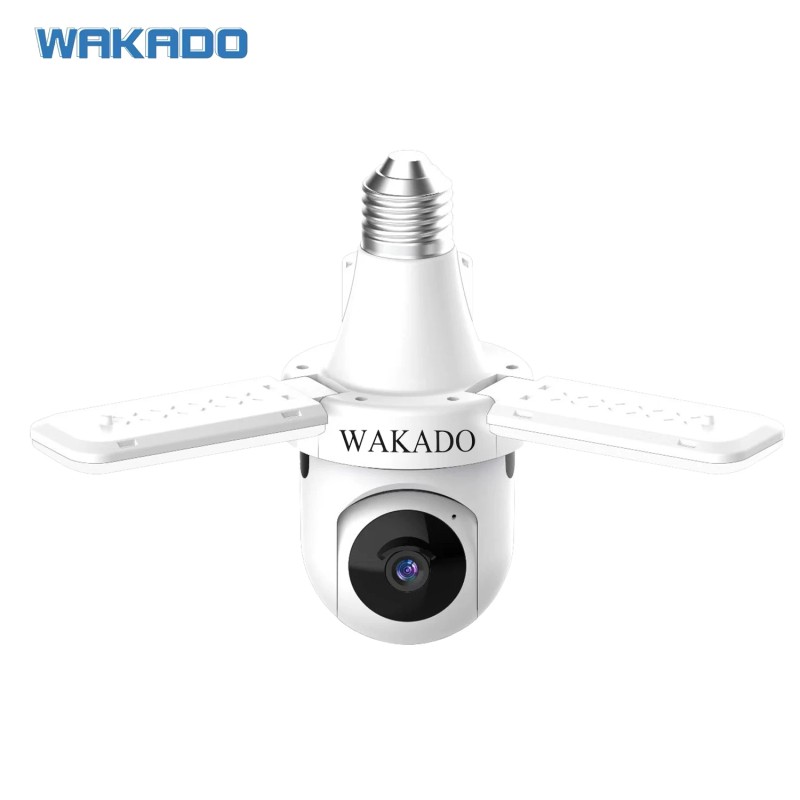 3MP Floodlight Night Vision 2.4G 5G WiFi Bulb PTZ Camera