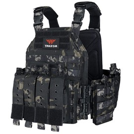 vAv YAKEDA CAMO Tactical Outdoor Carrier Vest (Black CP)