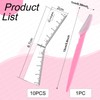 Eyebrow Ruler Stencils, Mapping Brow Tools Microblading Stickers Permanmemt Makeup