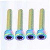 ULTECHNOVO 4pcs Stainless Steel Headset Screw and Fork Cap Dazzling