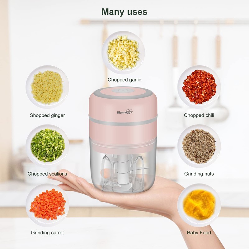 BlumWay Mini Onion & Garlic Chopper, 250 ml Electric Chopper