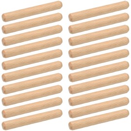 TAORAYO Wood Dowels, 0.3 x 2.4 inches (8 x 60 mm), 100 Pcs Woodworking Dowels, Dowel Markers, Marking Punches for Wooden Nails, Wood Kilns, Dry Grooved Hardwood, Shelving Brackets, Furniture, DIY