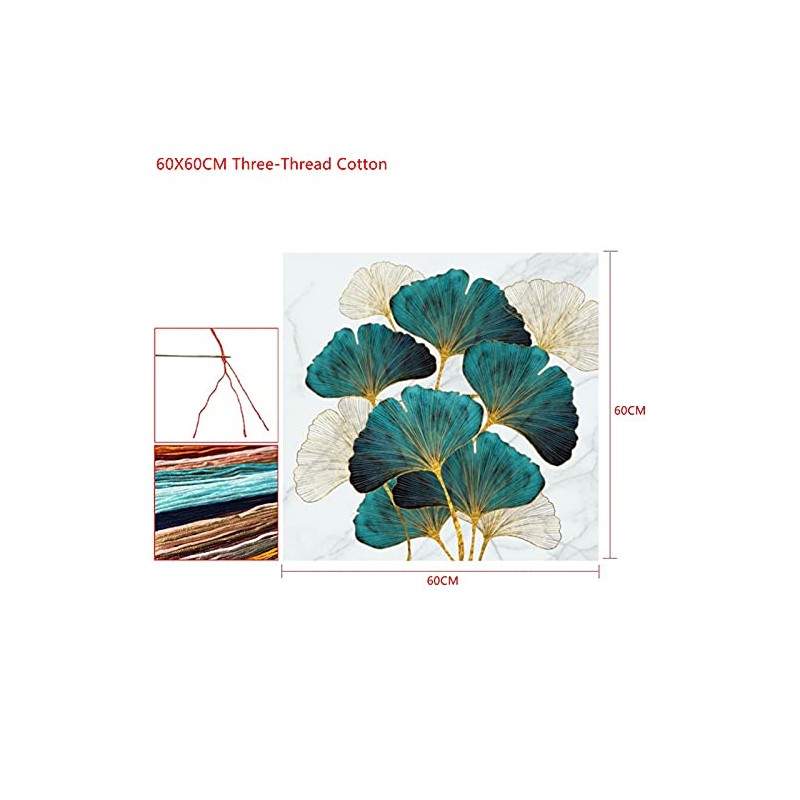 VIGAN Needlework DIY Printed Landscape Series Ginkgo Biloba Cross Stitch