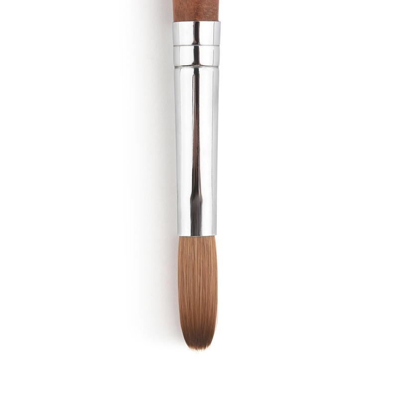 KADS Pure Kolinsky Hair Bristles Acrylic Nail Brush Oval Curled