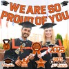 LARRAZABAL Orange Graduation Decorations 2025, We are So Proud of
