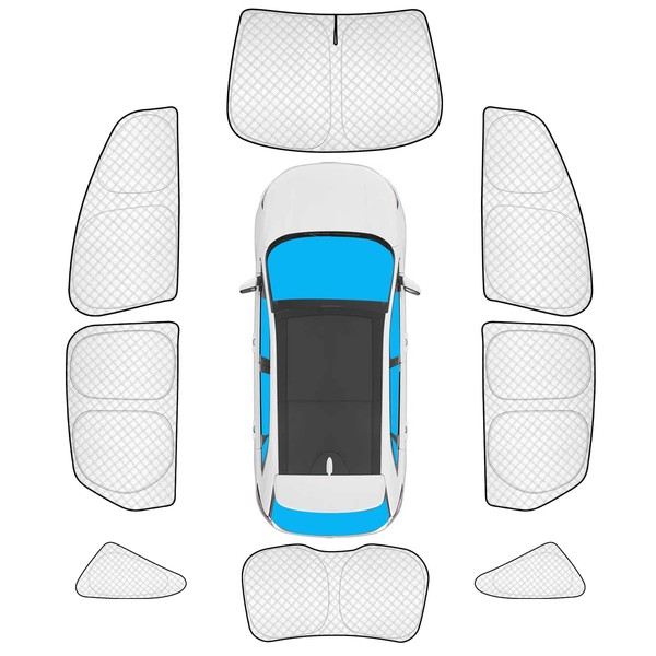 KMF 8pcs Thicken Full Window Sun Shade for Ford Edge