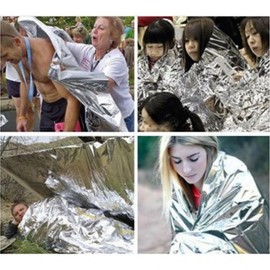 emergency foil thermal blanket 140x210cm 9ea