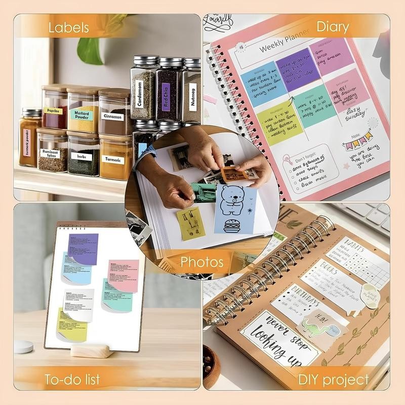 Portable Mini Printer, Portable Photo Printer with Print Paper, Bluetooth-compatible