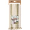 Primitives by Kathy Floral Crown Goat Kitchen Towel