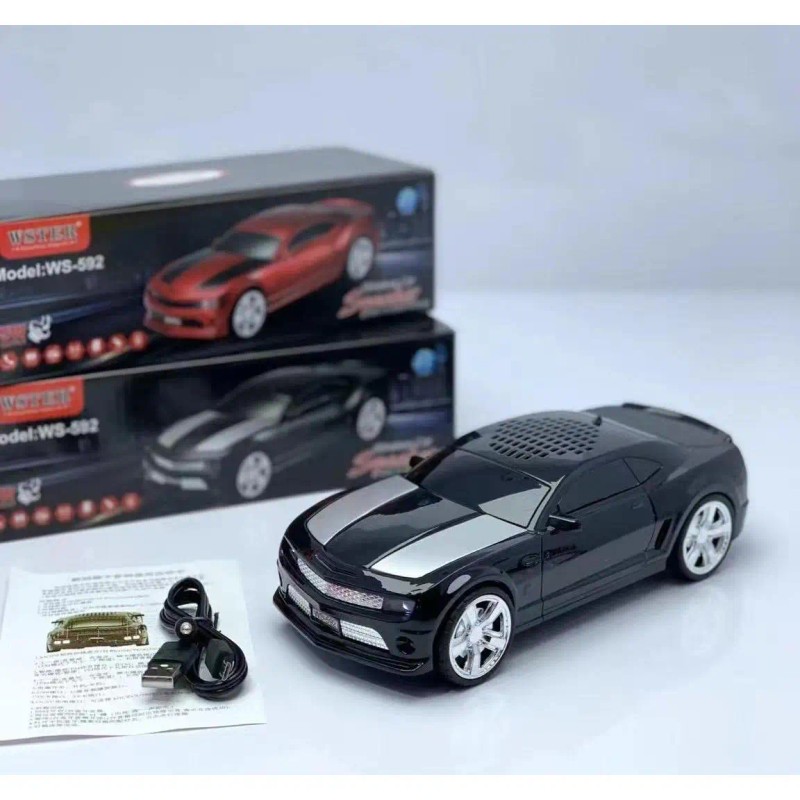 American Race Car Coupe Portable Bluetooth Speaker With LED Lights