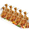 Sosoport Bbq Folding Stainless Steel Chicken Leg Rack Portable Cooking