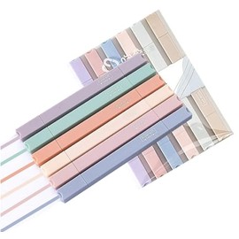 Marcador Punta Textos Doble Cabezal de 6 Colores Resaltadores Marcadores de Escritura Rotulador Fluorescente para Album de Fotos de Bricolaje