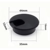6 PCS Desk Grommet, Black Desk Cable Wire Grommet Cord