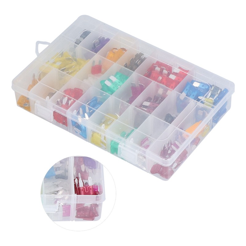 300Pcs Car Blade Fuse Automotive Medium Small PES Fuses Replacement