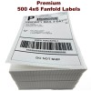 UPS 500 4x6 Fanfold Direct Thermal Shipping Labels for Zebra