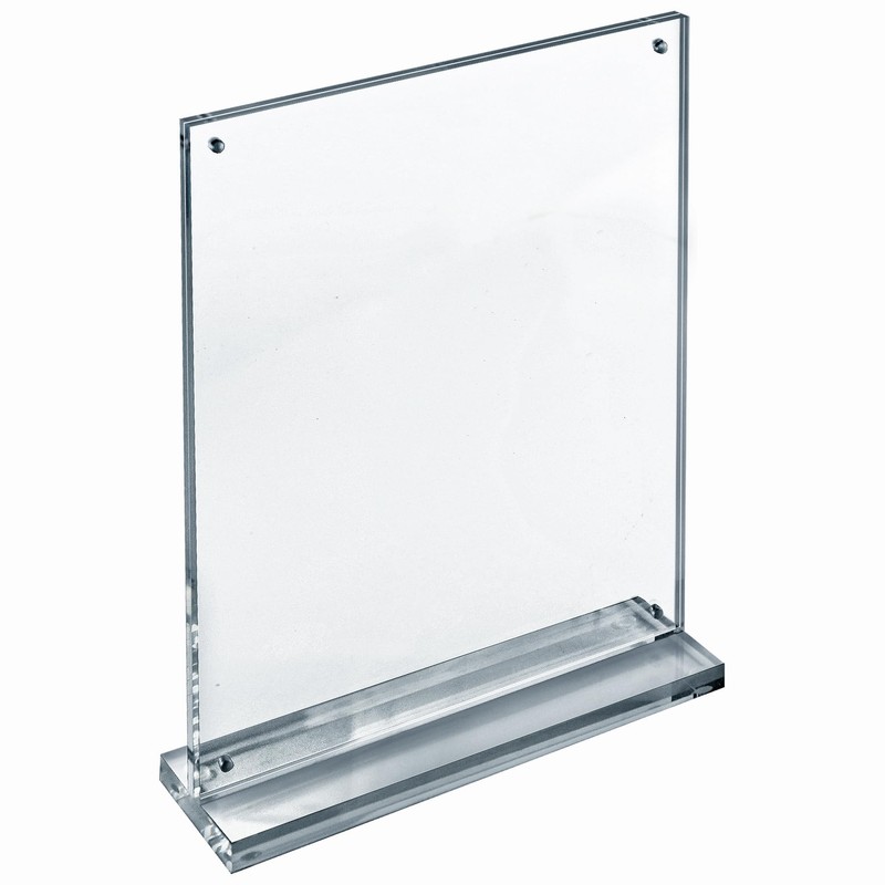 Azar Displays 104778 Slim Deluxe Acrylic Block Frame 8.5” x