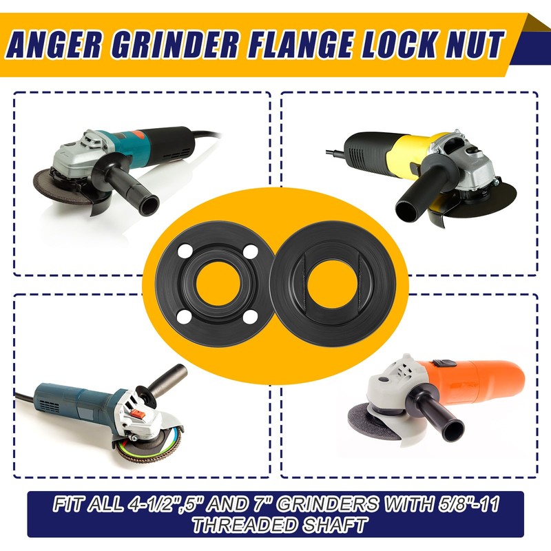 Hicarer 25 Pcs Angle Grinder Nut Angle Grinder Wrench Kit