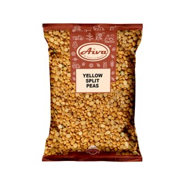 Aiva Yellow Split Peas Dried (Vatana, Matar)| Natural 4 lb Dried Quick Cook (4, Pounds)