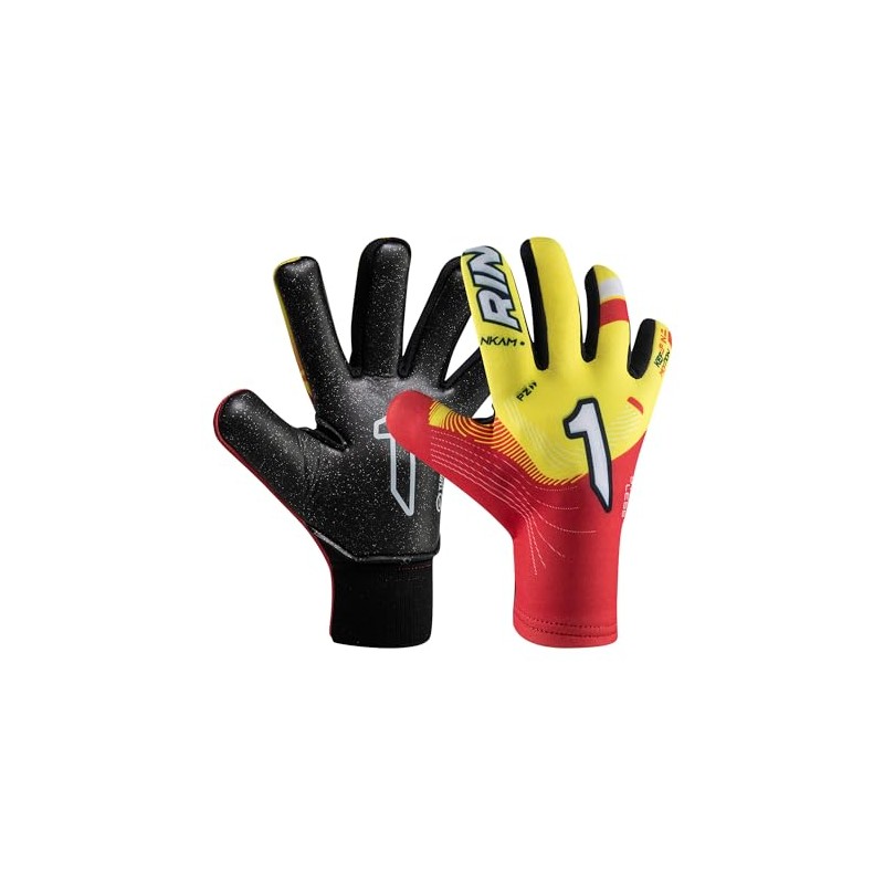 Rinat NKAM AS Adult Junior Goalkeeper Gloves, Red, Unisex, Size