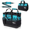DURATECH 16-Inch Heavy Duty Tool Bag with Waterproof Hard Bottom,