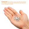 sourcing map M10 304 Stainless Steel Flat Washers, 50pcs 10x14x0.5mm