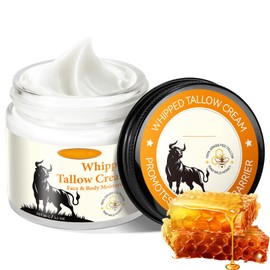 ARCHIDATE Beef Taloow Cream with Honey - Moisturising Cream Face Beef Tallow Cream - Anti-Wrinkle Cream Honey Balm - Beef Sebum Balm for Skin Care - Deep Nourishing Care for Face and Body Cream