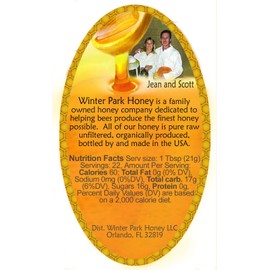 Winter Park Honey - Raw Unfiltered Tupelo & Orange Blossom