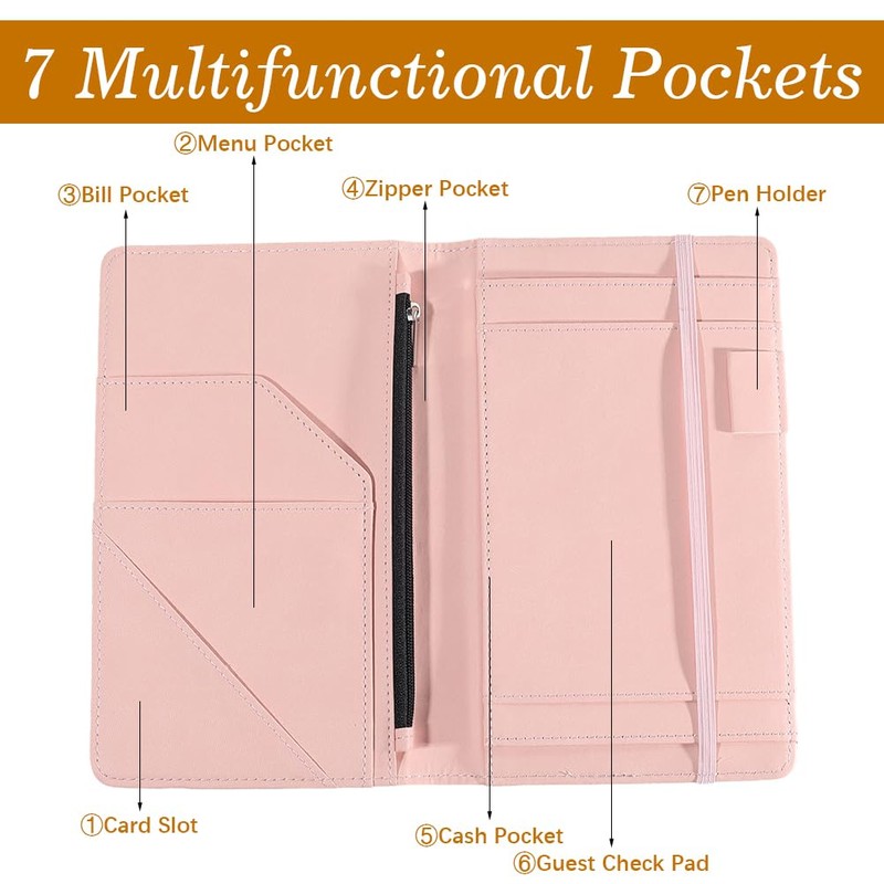 CREATCABIN Clipboards Leather Padfolio Portfolio Organizer Portfolio Folder Binder Storage