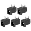 PATIKIL 5.5x2.1mm DC Power Connector, 5 Pack 3 Pin PCB