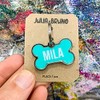JULIA AND BRUNO Placa de Identificación para Perro con Personalización