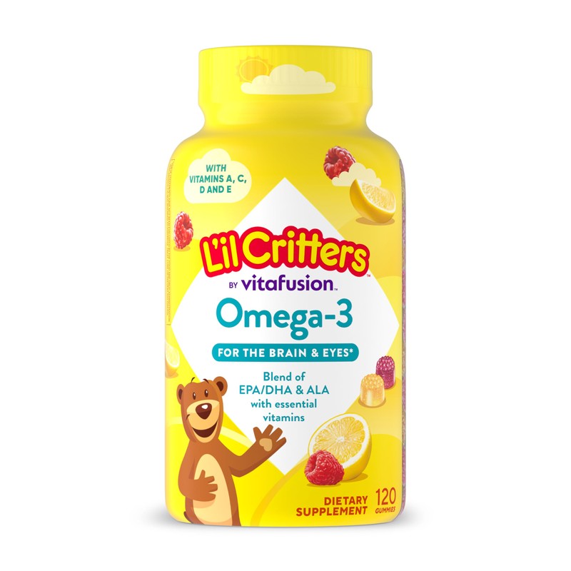 L'il Critters Omega-3 Gummy Fish with DHA, 120-Count Bottles