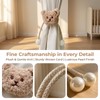 Magnetic Curtain Tie Backs Buckles Little Bear, 2 Pieces